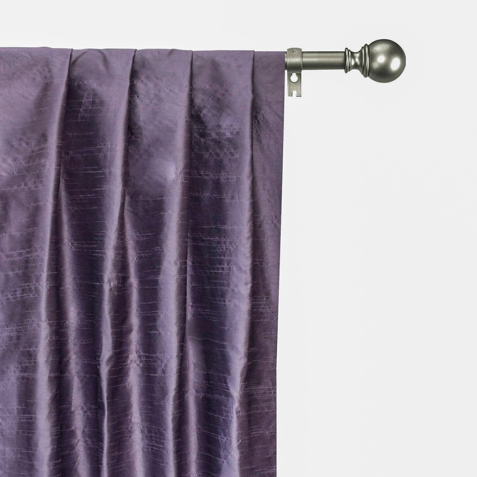 Dull Violet Art Silk Curtain Panels