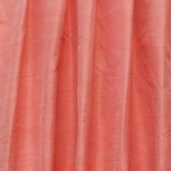 Coral Orange Art Silk Curtain Panels