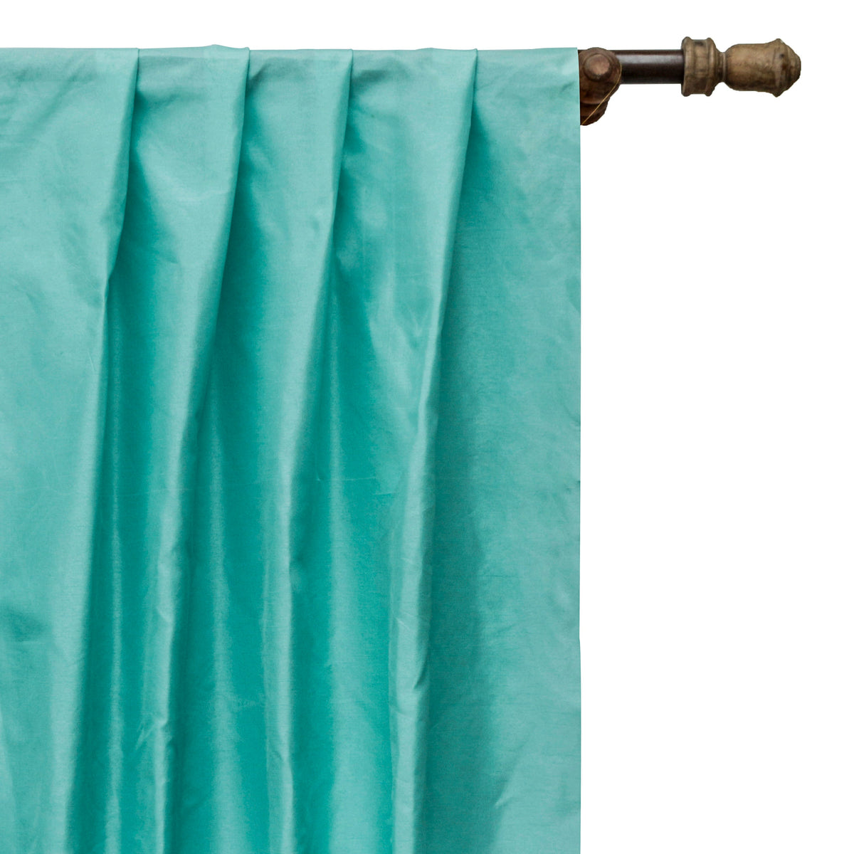 Sea Green Art Silk Curtain Panels