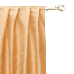 Light Beige Art Silk Curtain Panels
