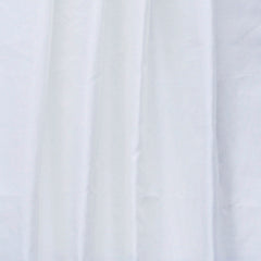 White Art Silk Curtain Panels