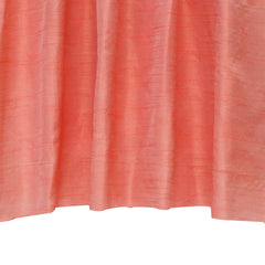 Coral Orange Art Silk Curtain Panels