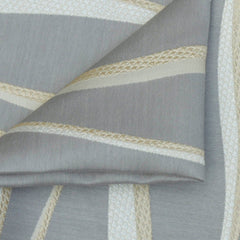 Ivory And Gold Jacquard Fabric By The Yard
