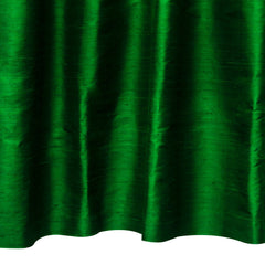 Emerald Green Pure Silk Dupioni Curtain Panels