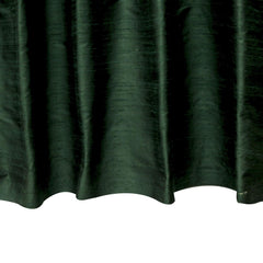 Bottle Green Pure Silk Dupioni Curtain Panels