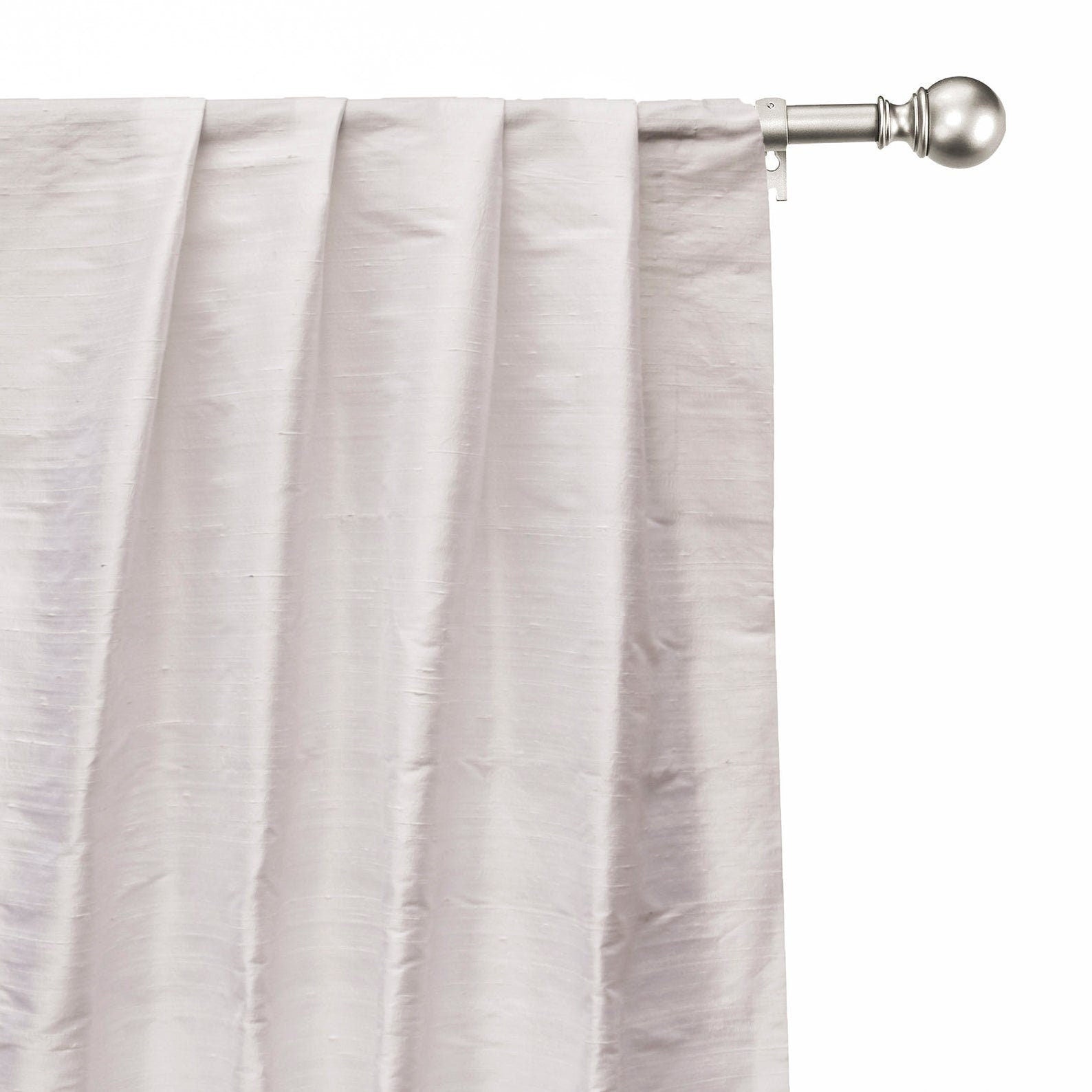 Ivory Pure Silk Dupioni Curtain Panels