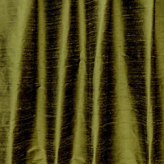 Olive Green Pure Silk Dupioni Curtain Panels
