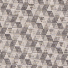 Beige Triangles Jacquard Velvet Fabric By The Yard
