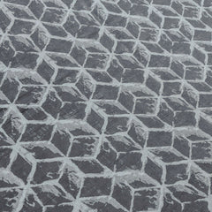 Gray Blocks Jacquard Fabric By The Yard