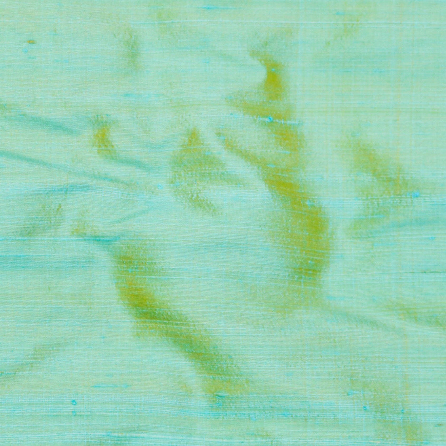 Sea Blue & Gold Silk Dupioni Curtain Panels