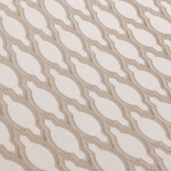 Beige Ogee Jacquard Fabric By The Yard