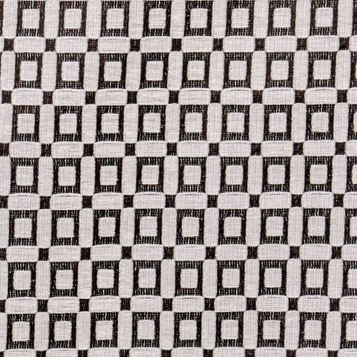 Brown Blocks Jacquard Velvet Fabric By The Yard