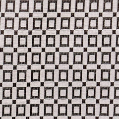 Brown Blocks Jacquard Velvet Fabric By The Yard