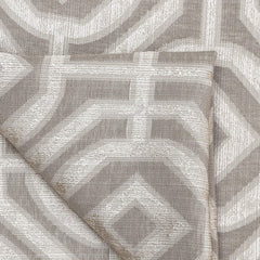 110" Wide Double Width Beige Jacquard Fabric By The Yard