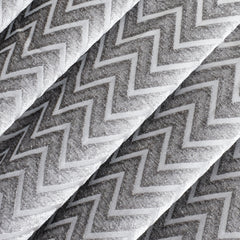 Silver Jacquard Velvet Fabric By The Yard