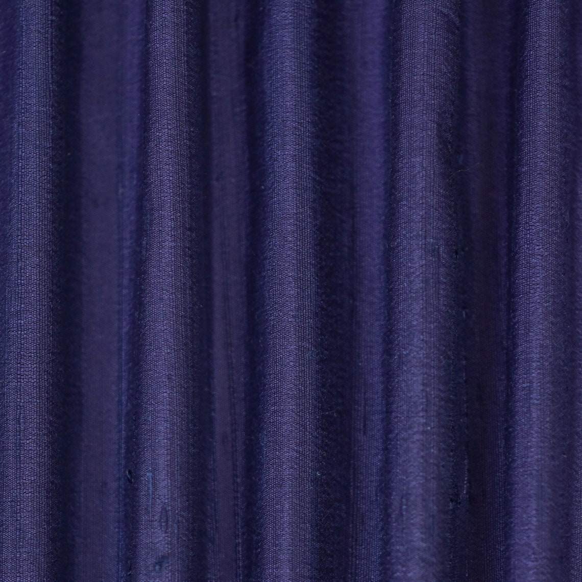 Dark Blue Silk Dupioni Curtain Panels