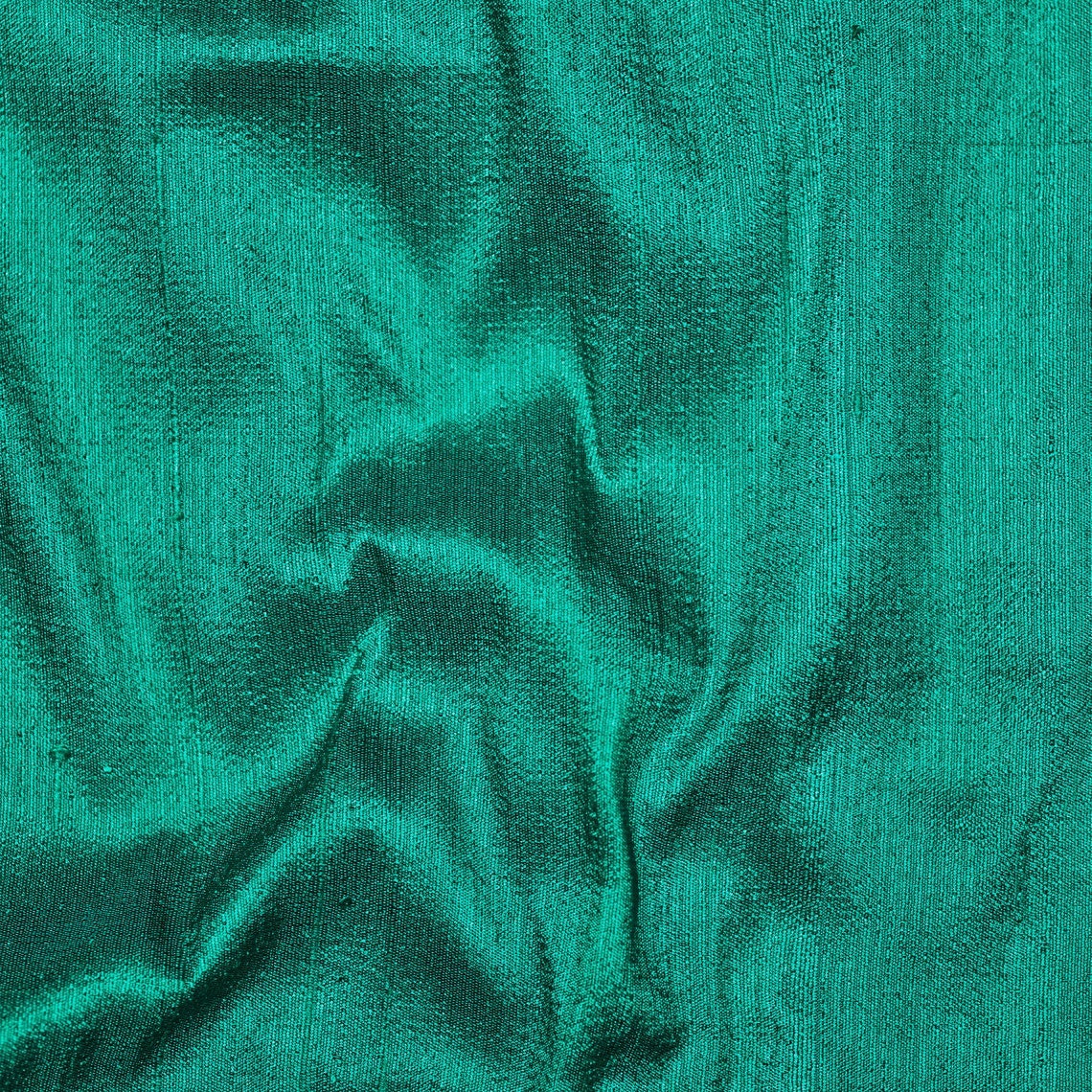 Emerald Green Silk Dupioni Curtain Panels