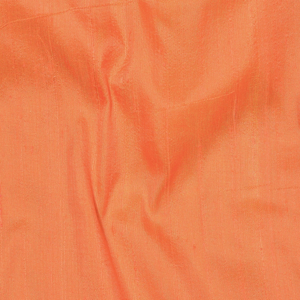 Peach Orange Silk Dupioni Curtain Panels