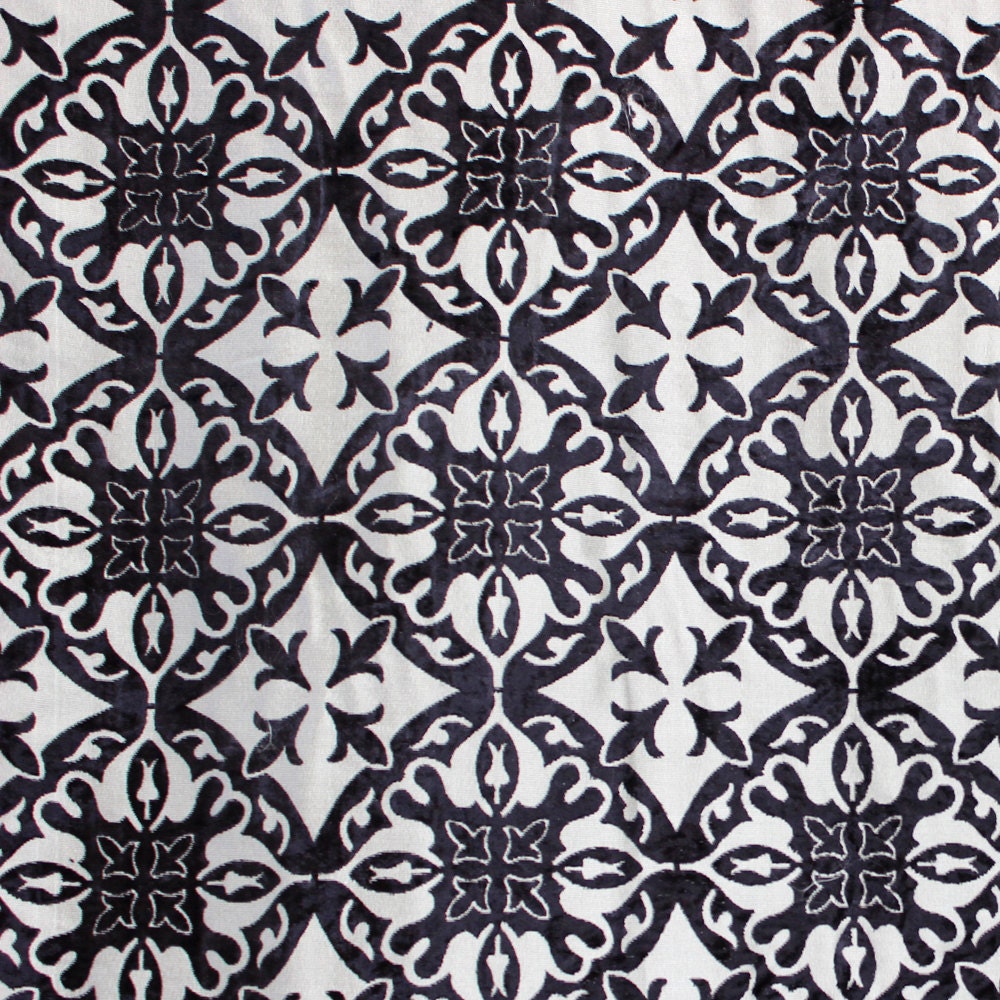 Black Sophistication Velvet By the Yard