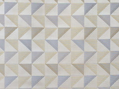 Light Gold Triangles Cototn Fabric By The Yard