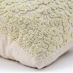 Ivory Dreams - Ivory Cotton Linen Decorative Euro Sham