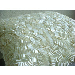 Ivory Elegance - Ivory Art Silk Decorative Euro Sham