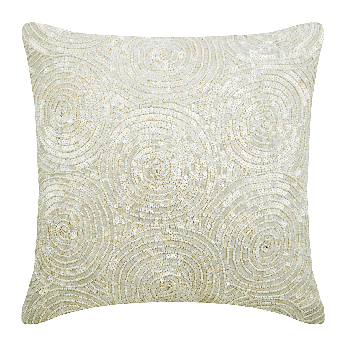 Ivory Swirls Pillow Cover