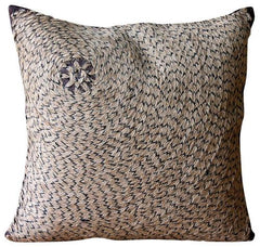 Back To Earth - Natural Beige Cotton Linen Throw Pillow Cover