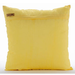 Kainoosh - Yellow Art Silk Throw Pillow Cover