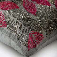 Karizma - Gray Art Silk Decorative Euro Sham