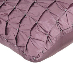 Lavender Texture - Lavender Taffeta Decorative Euro Sham
