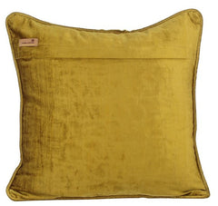 Lemon Grass Knots - Lemon Grass Velvet Decorative Euro Sham