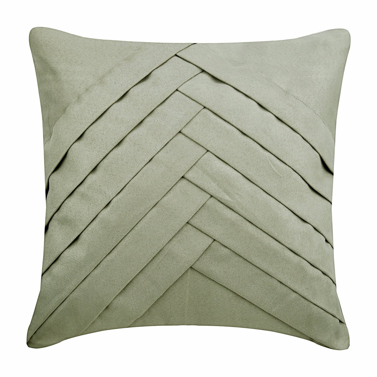 Light Grey No Limits No Lines - Light Gray Faux Suede Throw Pillow Cover