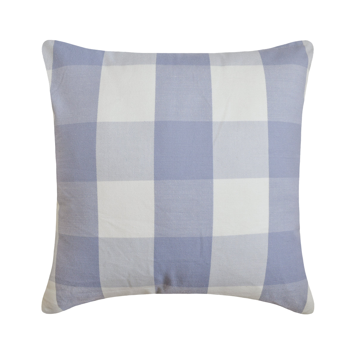 Lilac Plaid - Lavender Cotton Decorative Euro Sham