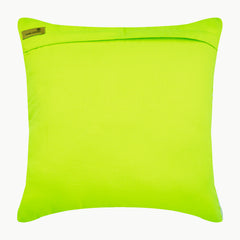 Lime Wind Folds - Lime Green Faux Suede Throw Pillow Cover