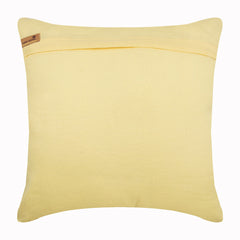 Linen Yellow Heights - Pastel Yellow Cotton Linen Decorative Euro Sham