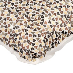 Metallic Fusion - Ivory Art Silk Throw Pillow Cover