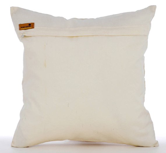 Millennium Ivory Embroidery Throw Pillow Cover