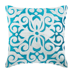 Moroccan Tile - Blue Velvet Decorative Euro Sham