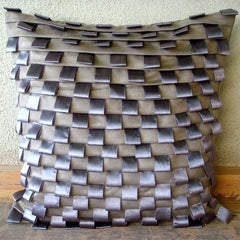 Musical Harmony - Gray Faux Suede Throw Pillow Cover