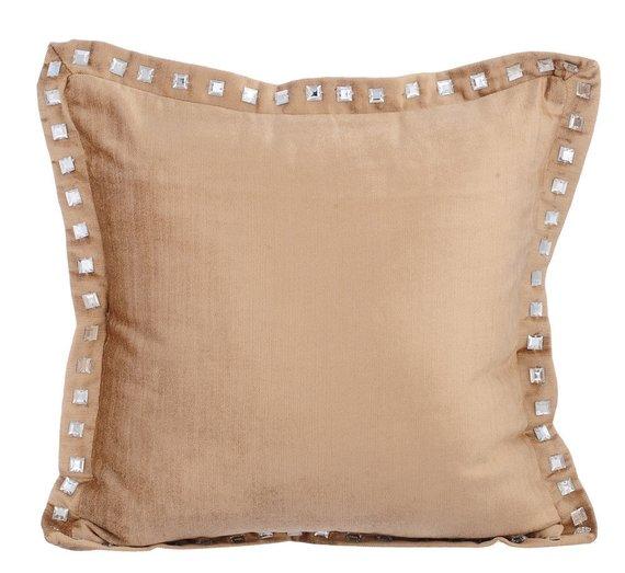 Red Crystal Palace - Red Velvet Decorative Euro Sham
