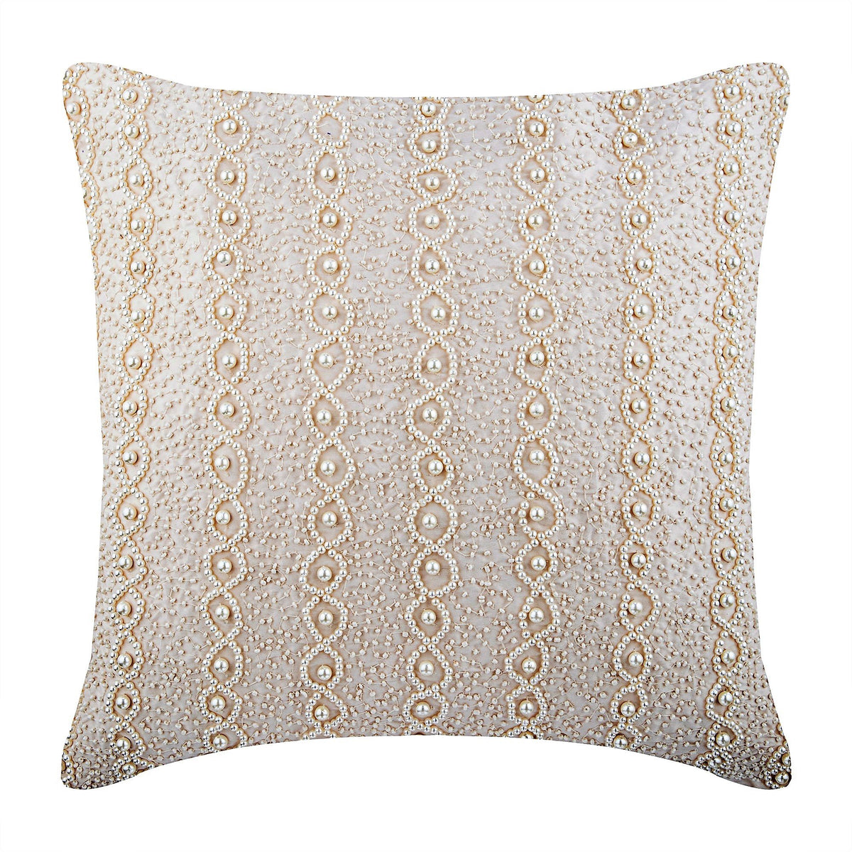 Pearl Ivy - Pearl Ivory Art Silk Decorative Euro Sham