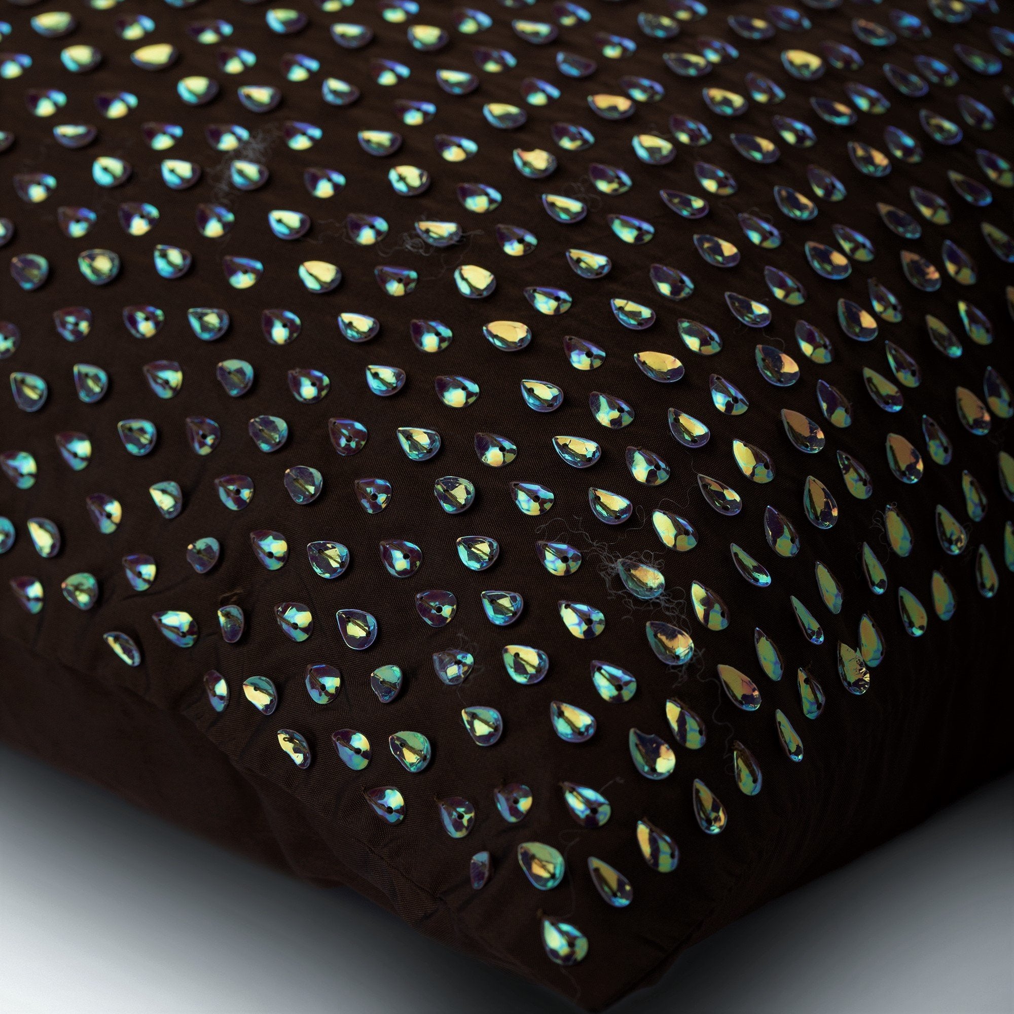 Persian Peacock Brown Decorative Euro Sham