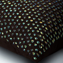 Persian Peacock Brown Decorative Euro Sham