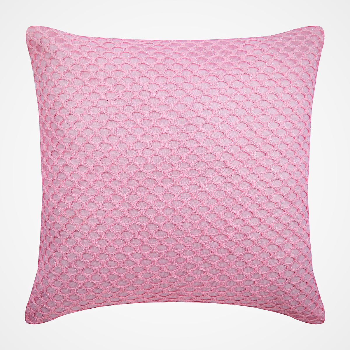 Pink Beehive - Pink Taffeta Decorative Euro Sham