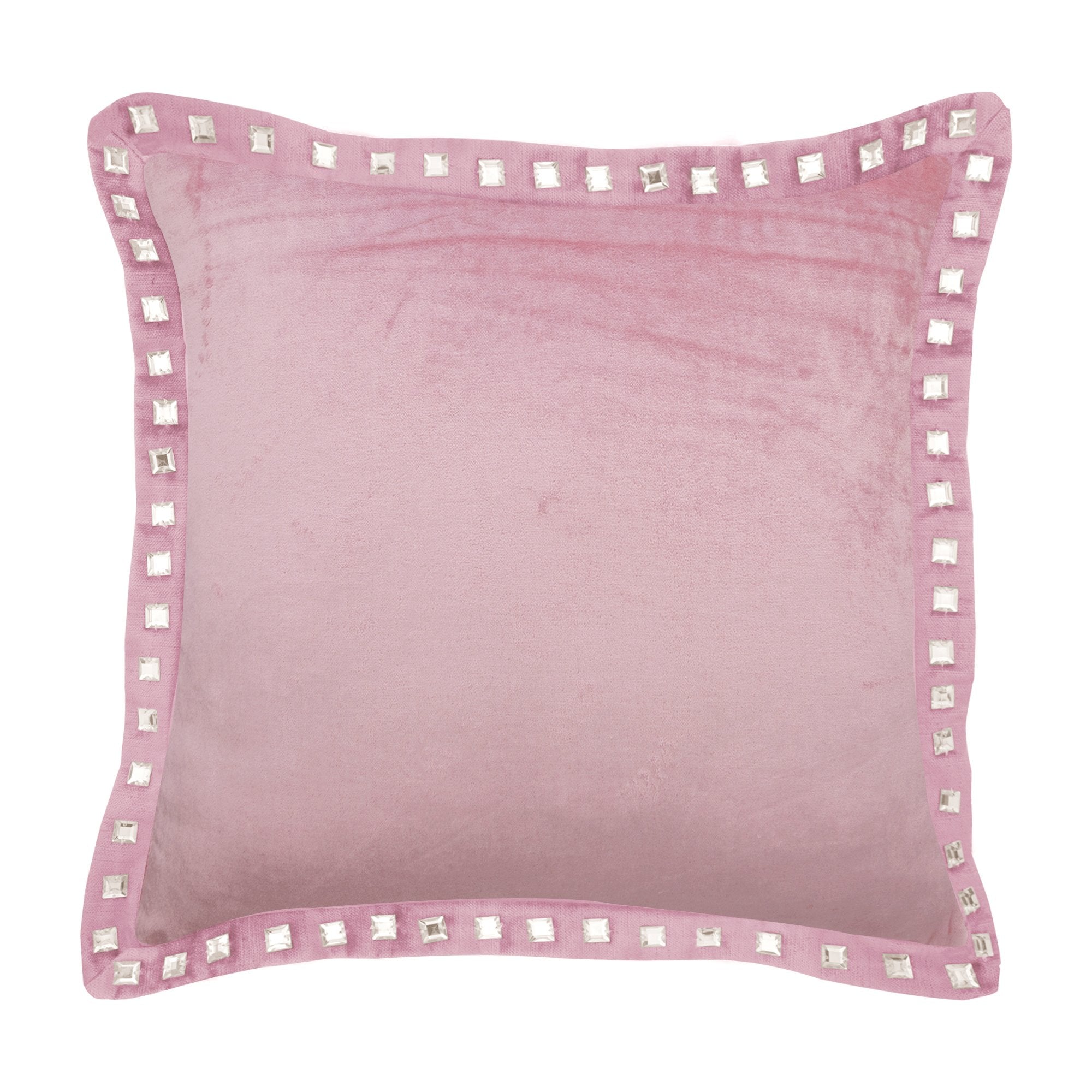 Red Crystal Palace - Red Velvet Decorative Euro Sham