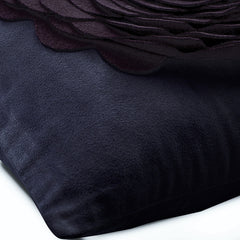 Plum Rose - Purple Faux Suede Decorative Euro Sham