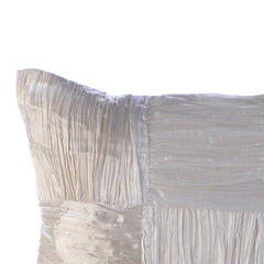 Pure Dreams - Ivory Crushed Art Silk Decorative Euro Sham