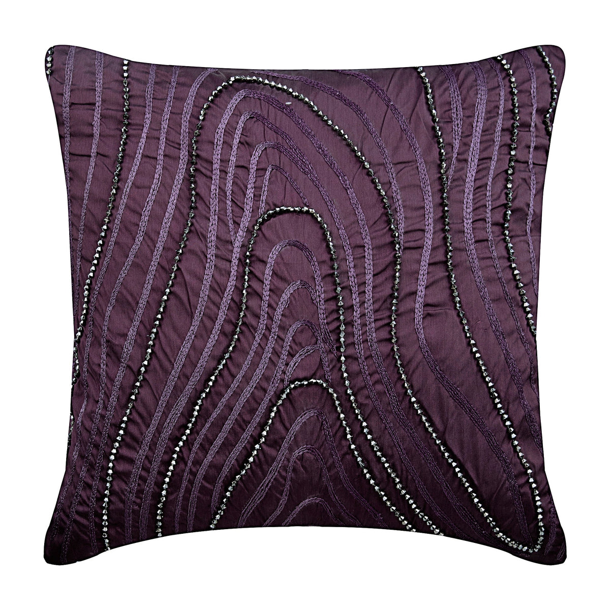 Purple Circuit Pillow Cover