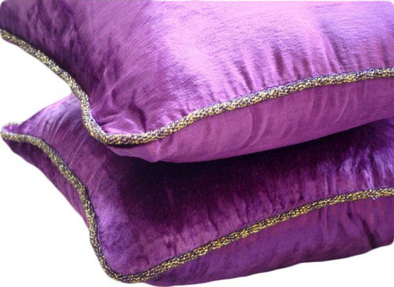 Purple Shimmer Decorative Euro Sham